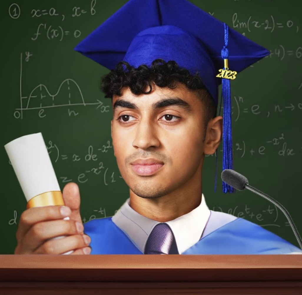 Gohar Khan in Gohar's Guide graduation artwork