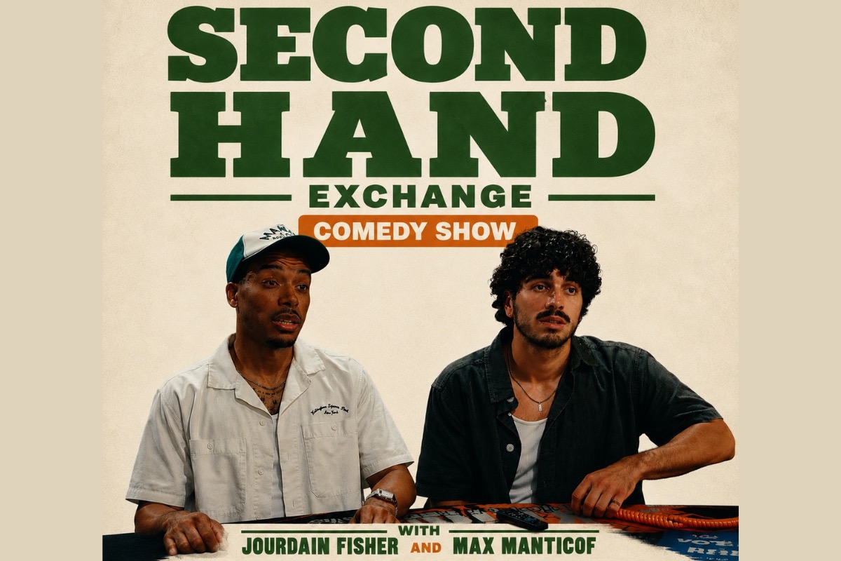 Second Hand Exchange Comedy Show artwork featuring Jourdain Fisher and Max Manticof